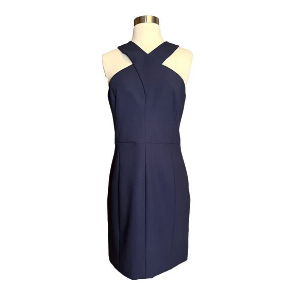 ELIZABETH AND JAMES Elliot Dress Navy Blue Dress Mini Sleeveless Cutout Back 10 - Picture 12 of 14
